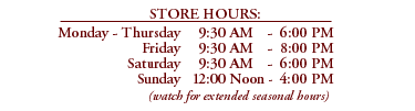 Store Hours