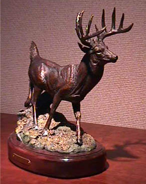 Deer bronze by Wayne Hyde