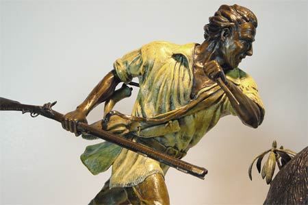 The Hunter's Wrath bronze by Wayne Hyde