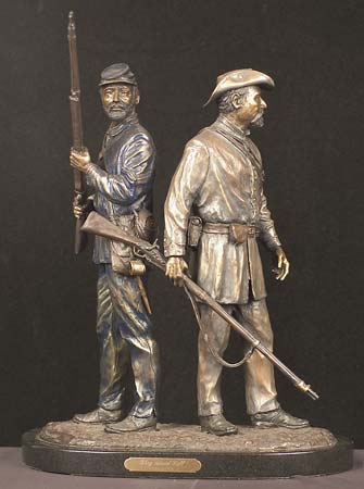 They Stood Tall Civil War bronze by Wayne Hyde