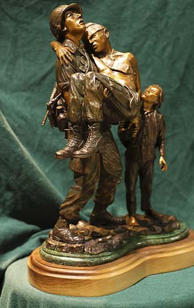 Vietnam War bronze sculpture by Wayne Hyde