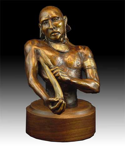 War Club bronze by Wayne Hyde