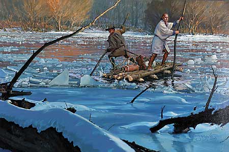 Washington's Crossing - 1753 by John Buxton