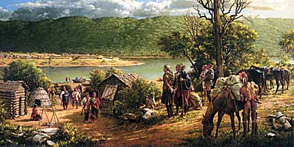 Post & King Beaver at Fort Duquesne by Roberrt Griffing by Robert Griffing